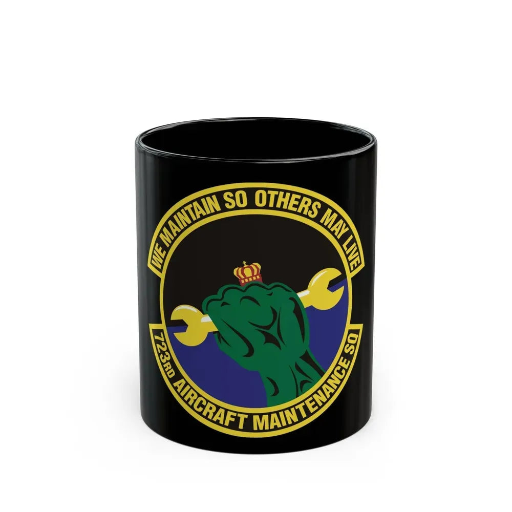 723d Aircraft Maintenance Squadron (U.S. Air Force) Black Coffee Mug 11oz - Go Mug Yourself