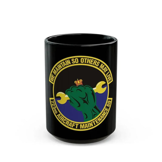 723d Aircraft Maintenance Squadron (U.S. Air Force) Black Coffee Mug 15oz - Go Mug Yourself