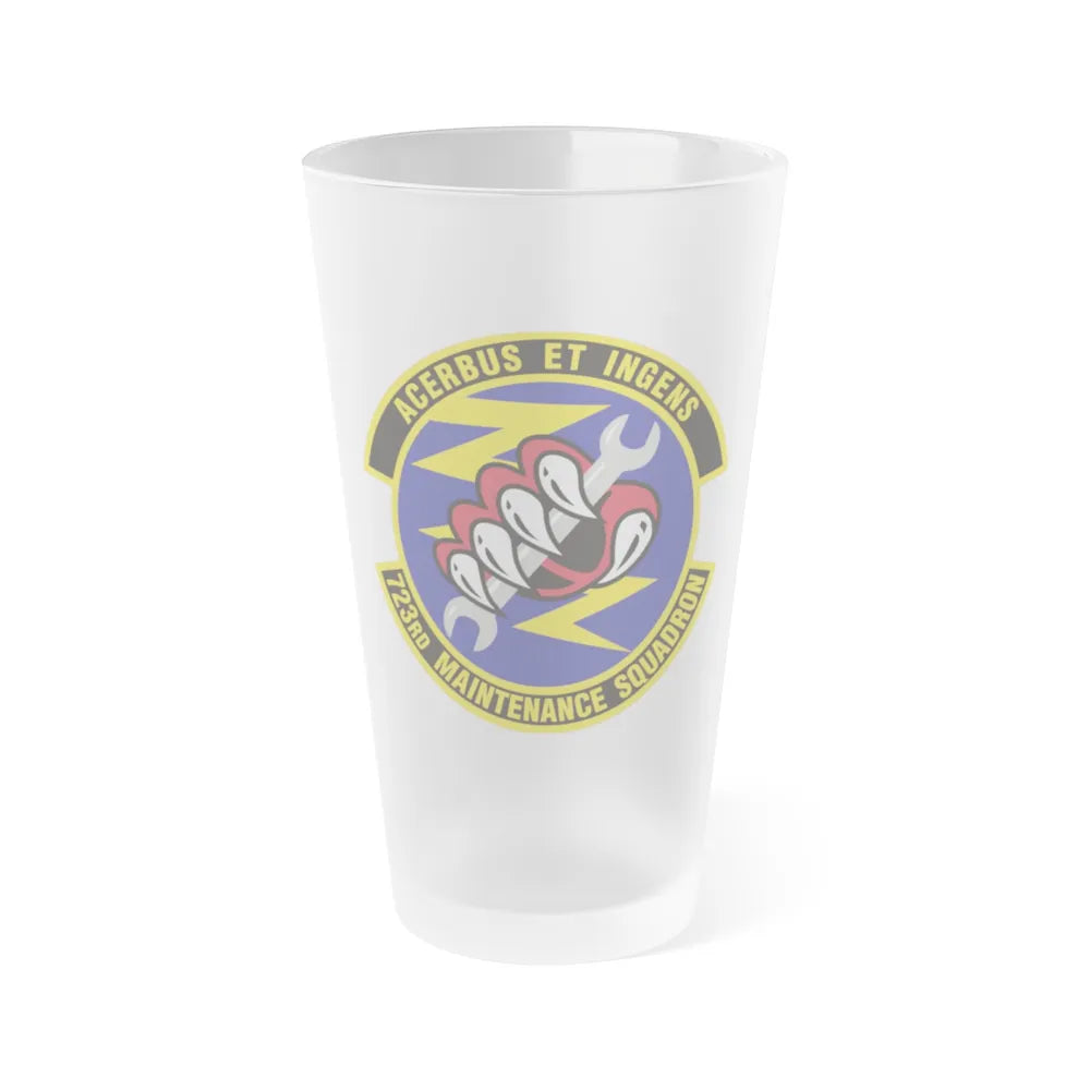 723d Maintenance Squadron (U.S. Air Force) Frosted Pint Glass 16oz-16oz-Frosted-Go Mug Yourself