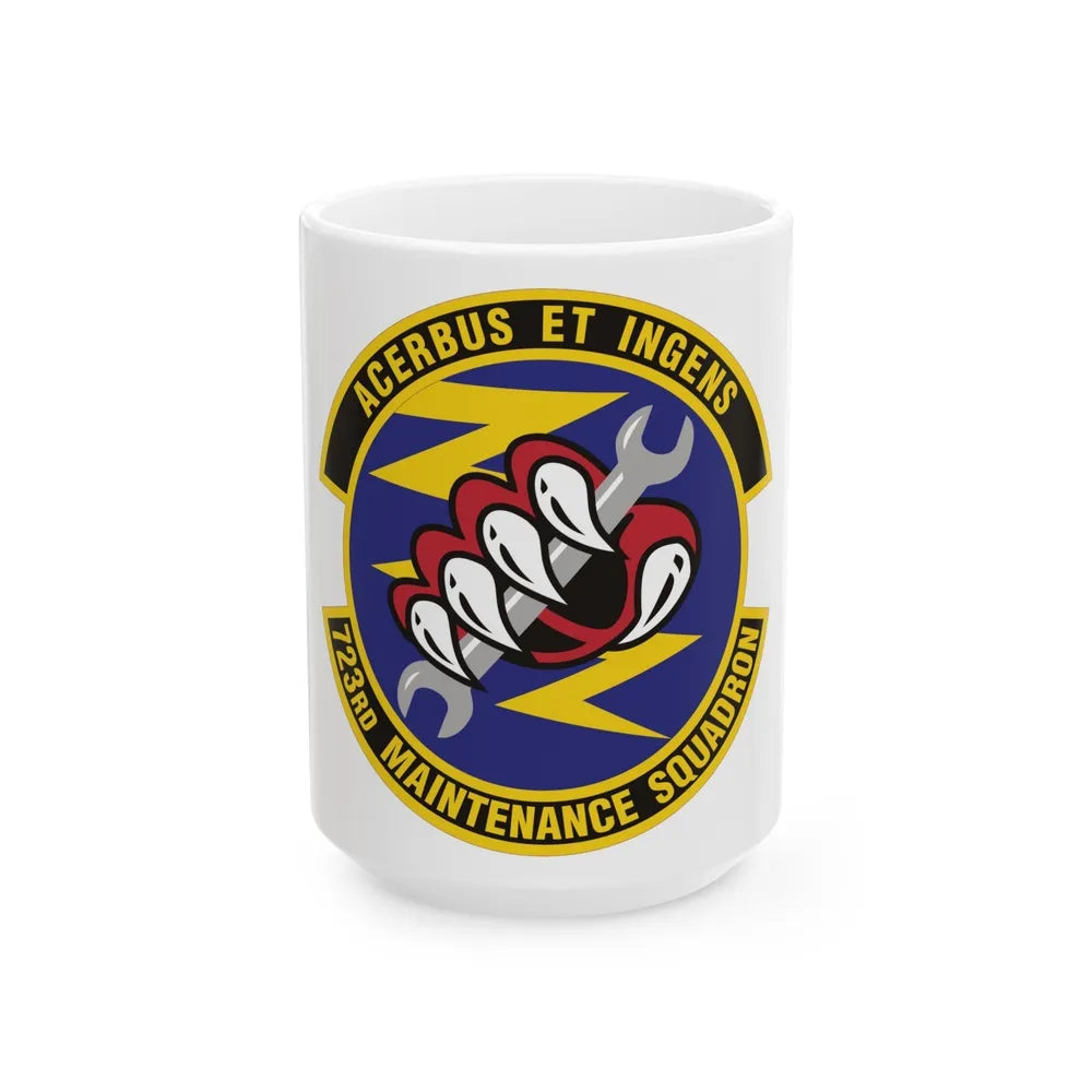 723d Maintenance Squadron (U.S. Air Force) White Coffee Mug-15oz-Go Mug Yourself