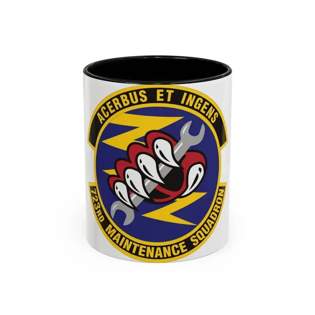 723d Maintenance Squadron (U.S. Air Force) Accent Coffee Mug 11oz Black - Go Mug Yourself