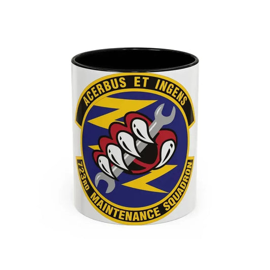 723d Maintenance Squadron (U.S. Air Force) Accent Coffee Mug 11oz Black - Go Mug Yourself