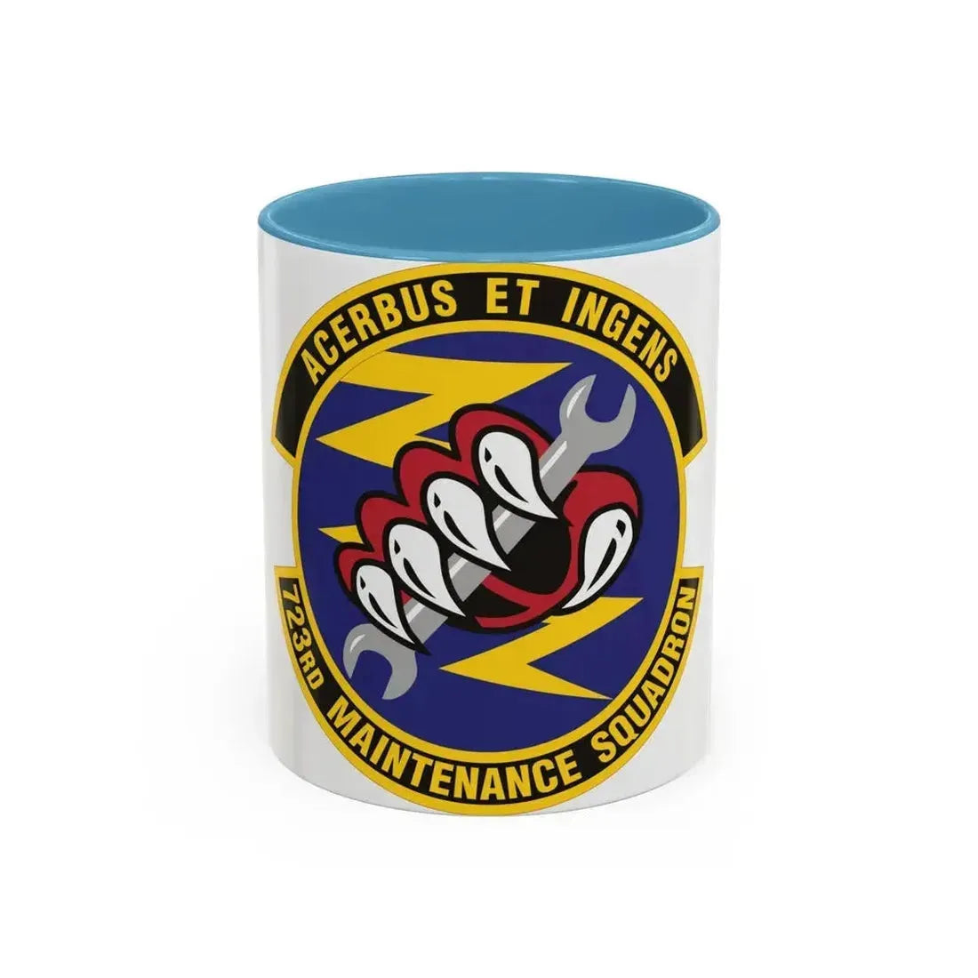 723d Maintenance Squadron (U.S. Air Force) Accent Coffee Mug 11oz Light Blue - Go Mug Yourself
