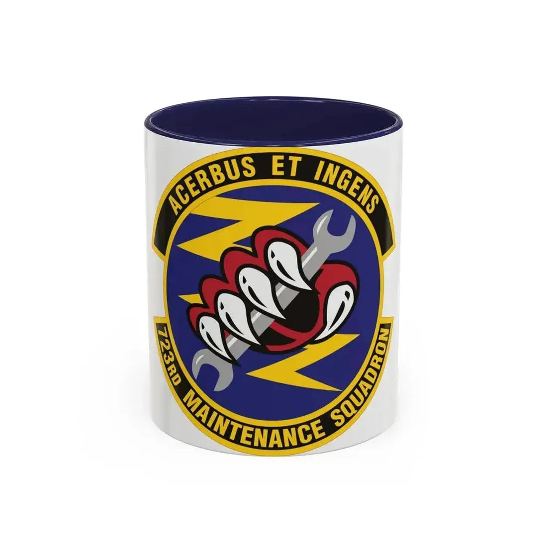 723d Maintenance Squadron (U.S. Air Force) Accent Coffee Mug 11oz Navy - Go Mug Yourself