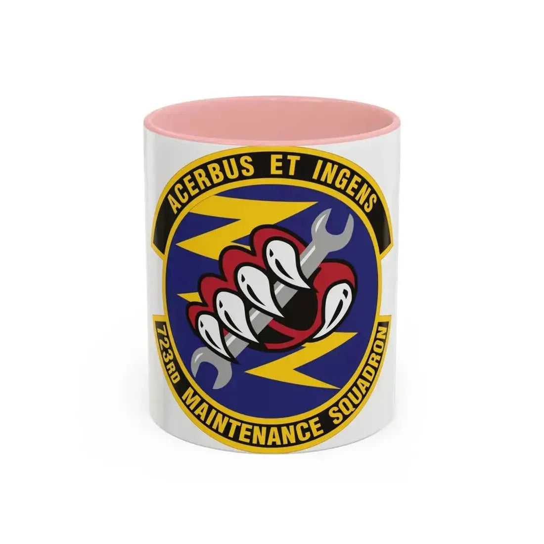 723d Maintenance Squadron (U.S. Air Force) Accent Coffee Mug 11oz Pink - Go Mug Yourself