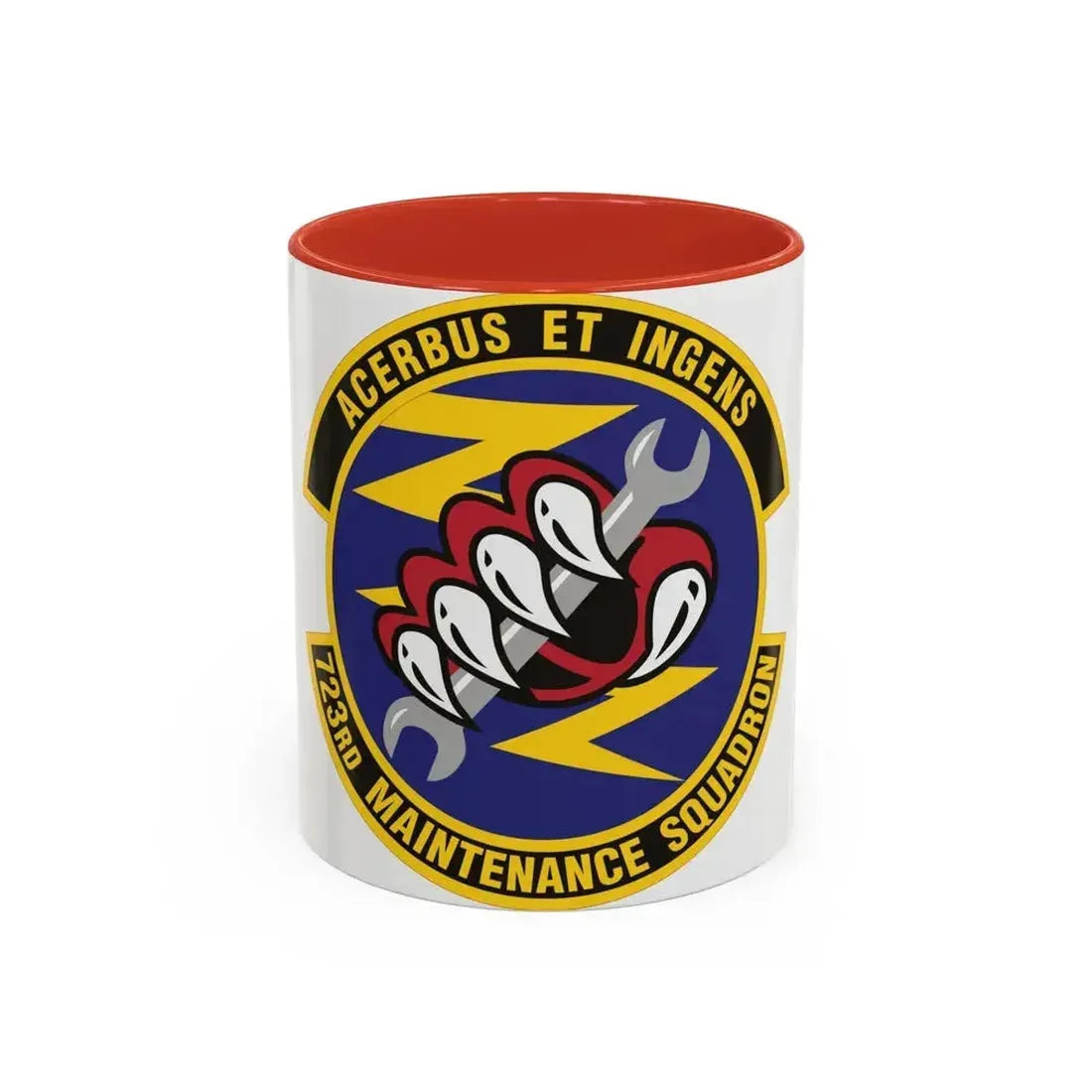 723d Maintenance Squadron (U.S. Air Force) Accent Coffee Mug 11oz Red - Go Mug Yourself