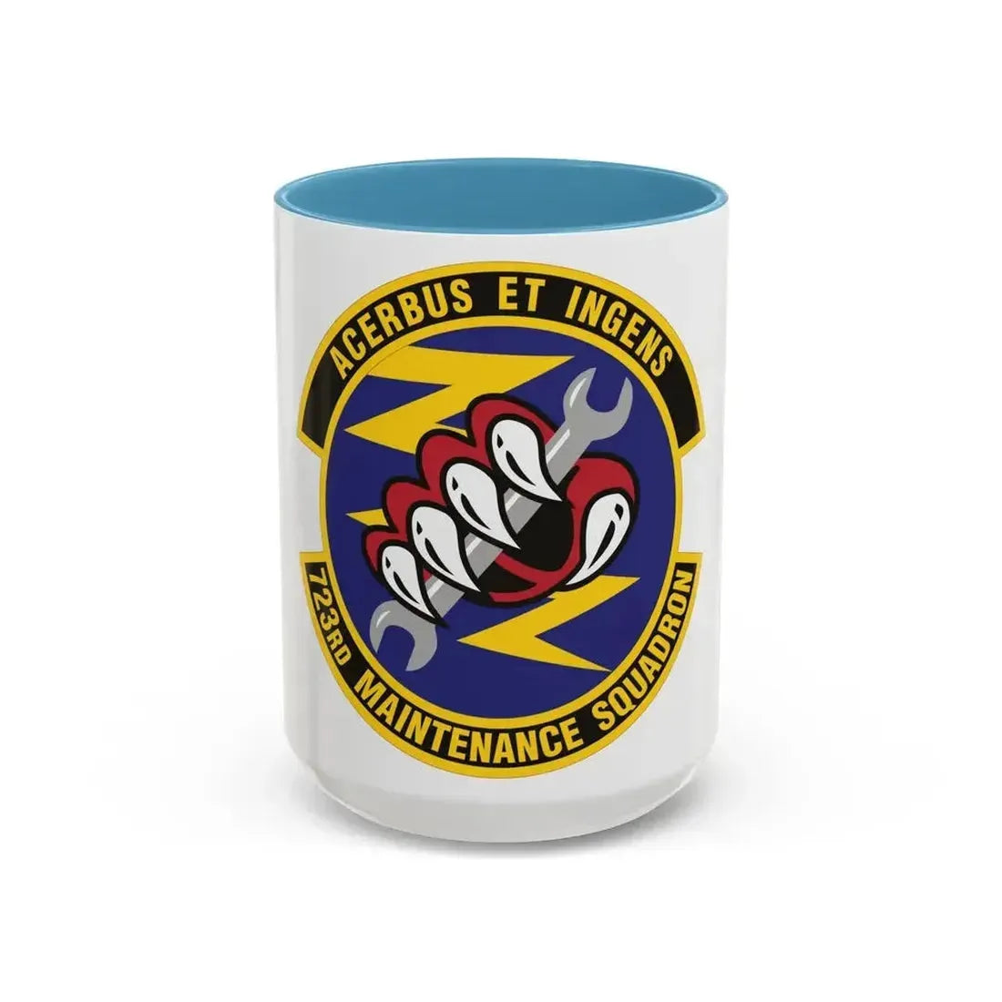723d Maintenance Squadron (U.S. Air Force) Accent Coffee Mug 15oz Light Blue - Go Mug Yourself