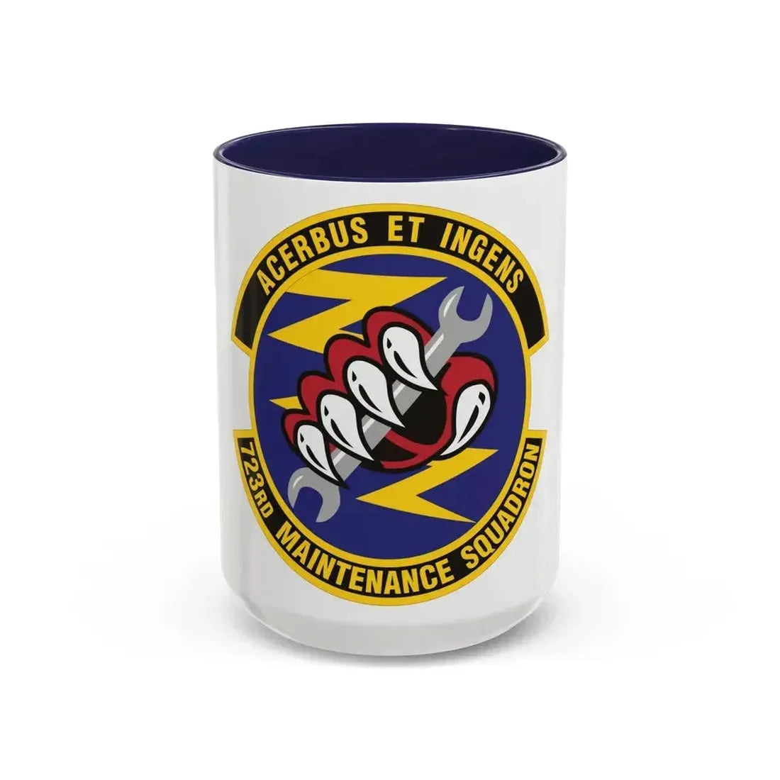 723d Maintenance Squadron (U.S. Air Force) Accent Coffee Mug 15oz Navy - Go Mug Yourself