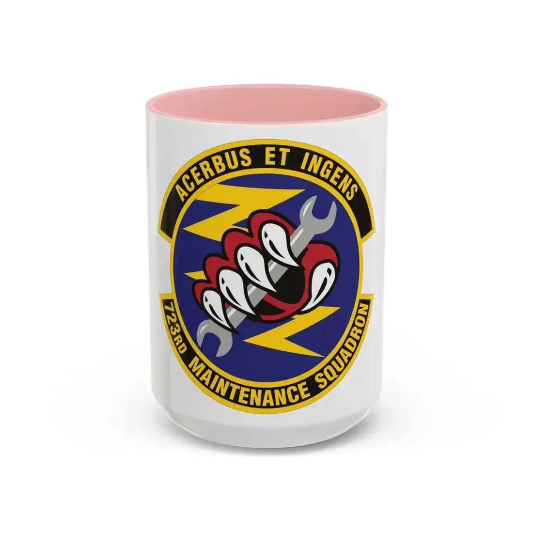 723d Maintenance Squadron (U.S. Air Force) Accent Coffee Mug 15oz Pink - Go Mug Yourself