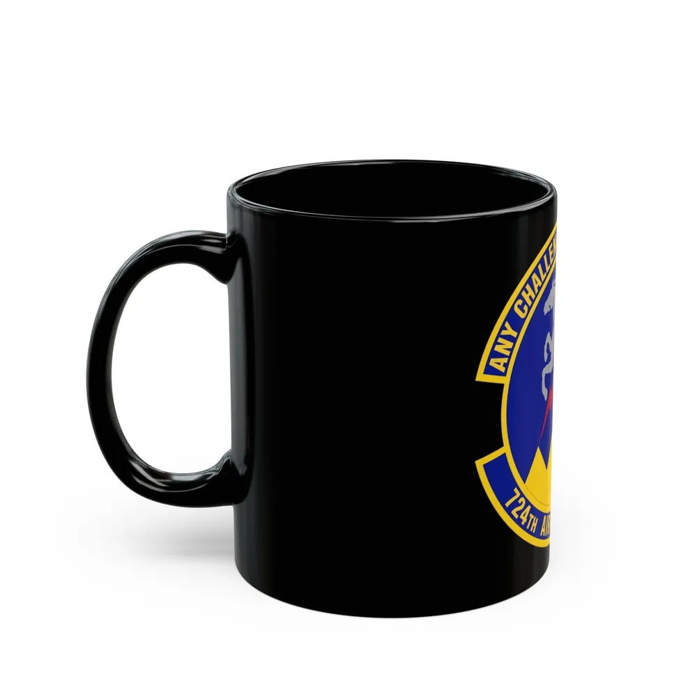 724 Air Mobility Sq AMC (U.S. Air Force) Black Coffee Mug-Go Mug Yourself