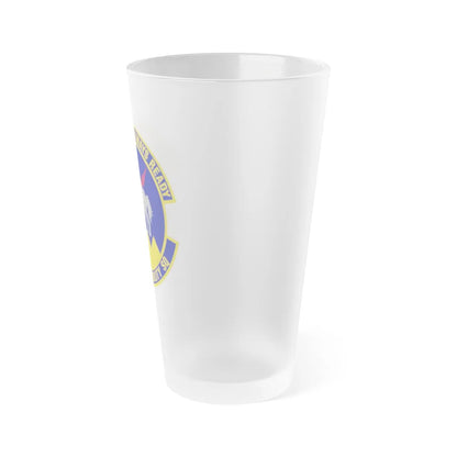 724 Air Mobility Sq AMC (U.S. Air Force) Frosted Pint Glass 16oz-Go Mug Yourself