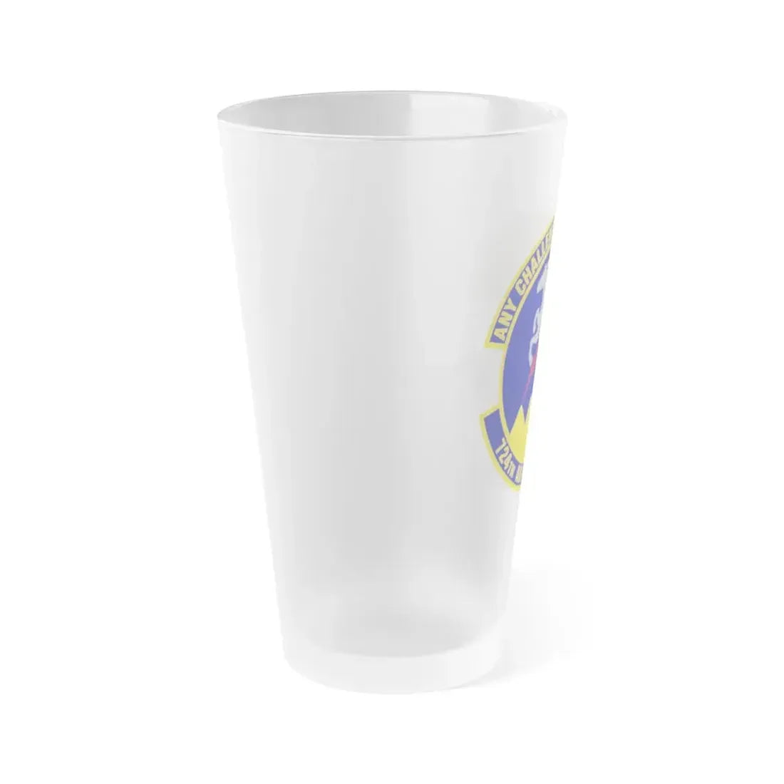 724 Air Mobility Sq AMC (U.S. Air Force) Frosted Pint Glass 16oz - Go Mug Yourself