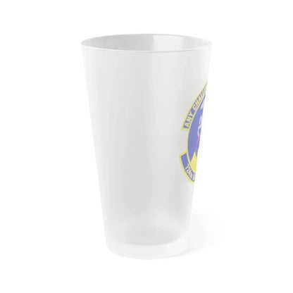 724 Air Mobility Sq AMC (U.S. Air Force) Frosted Pint Glass 16oz - Go Mug Yourself