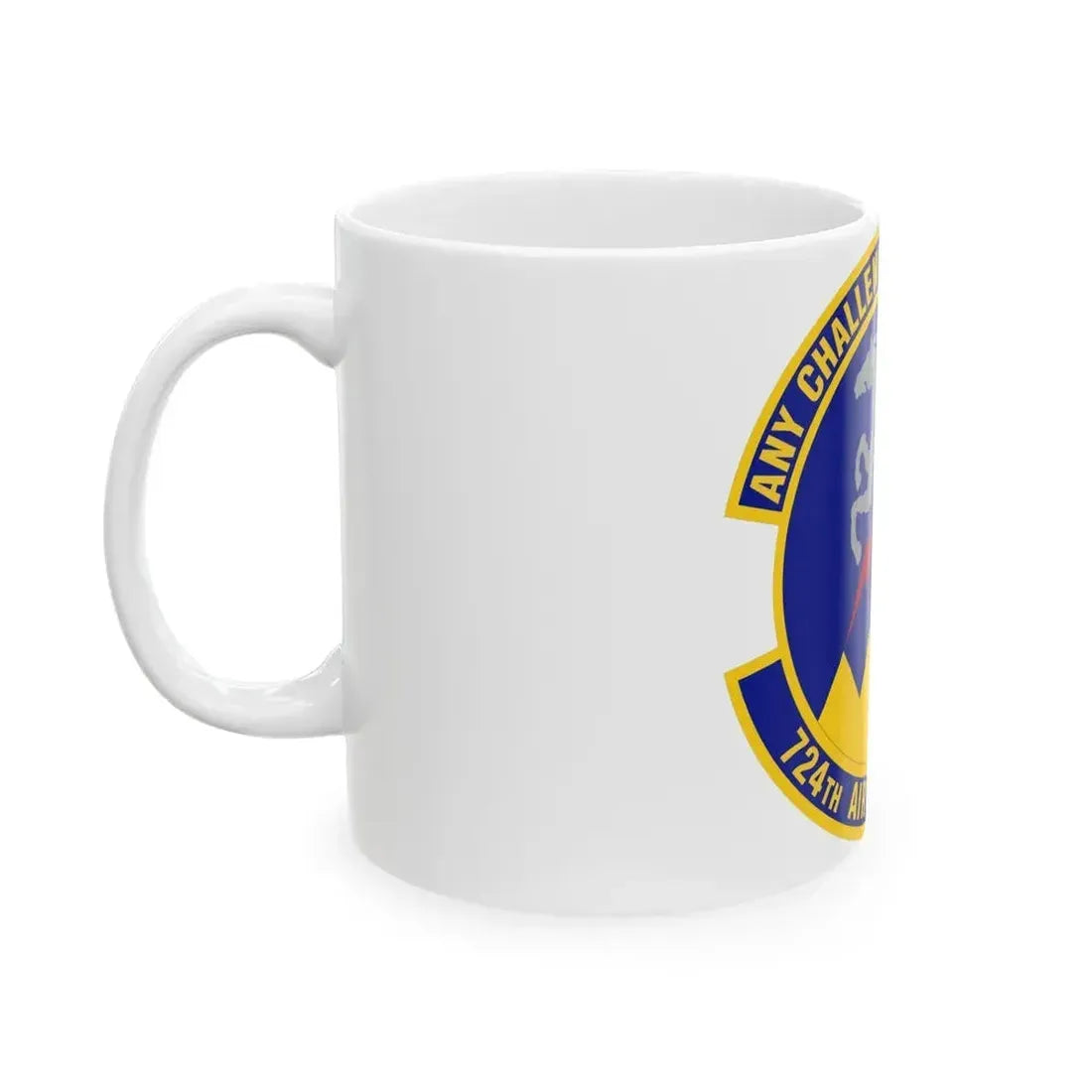 724 Air Mobility Sq AMC (U.S. Air Force) White Coffee Mug - Go Mug Yourself