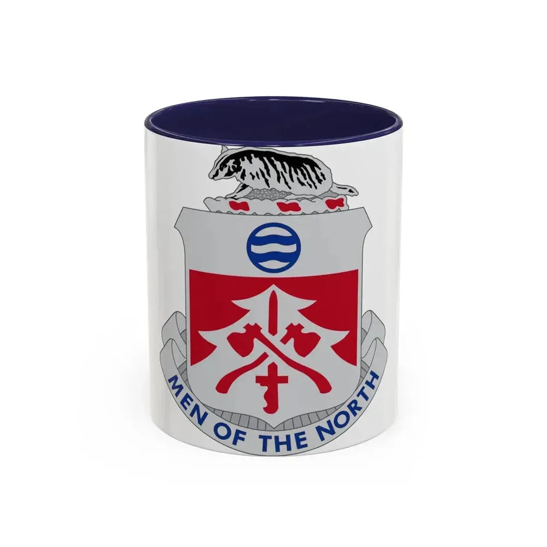 724 Engineer Battalion (U.S. Army) Accent Coffee Mug 11oz Navy - Go Mug Yourself