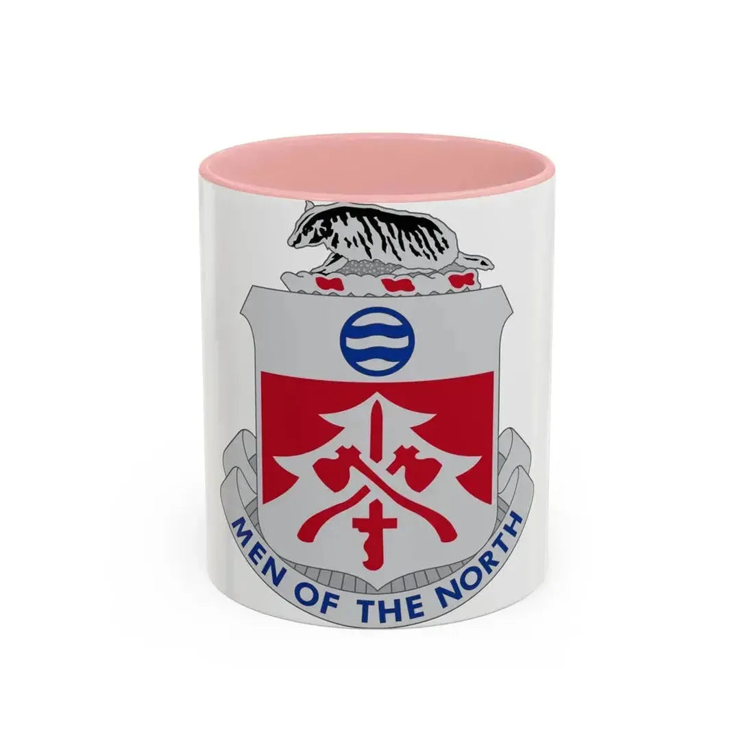 724 Engineer Battalion (U.S. Army) Accent Coffee Mug 11oz Pink - Go Mug Yourself