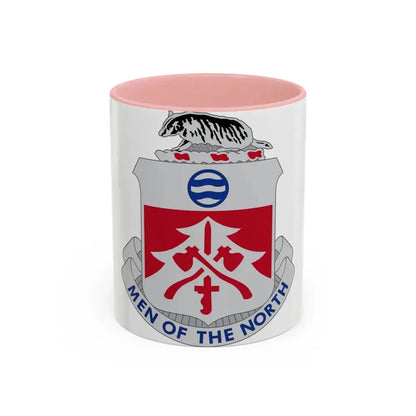 724 Engineer Battalion (U.S. Army) Accent Coffee Mug 11oz Pink - Go Mug Yourself
