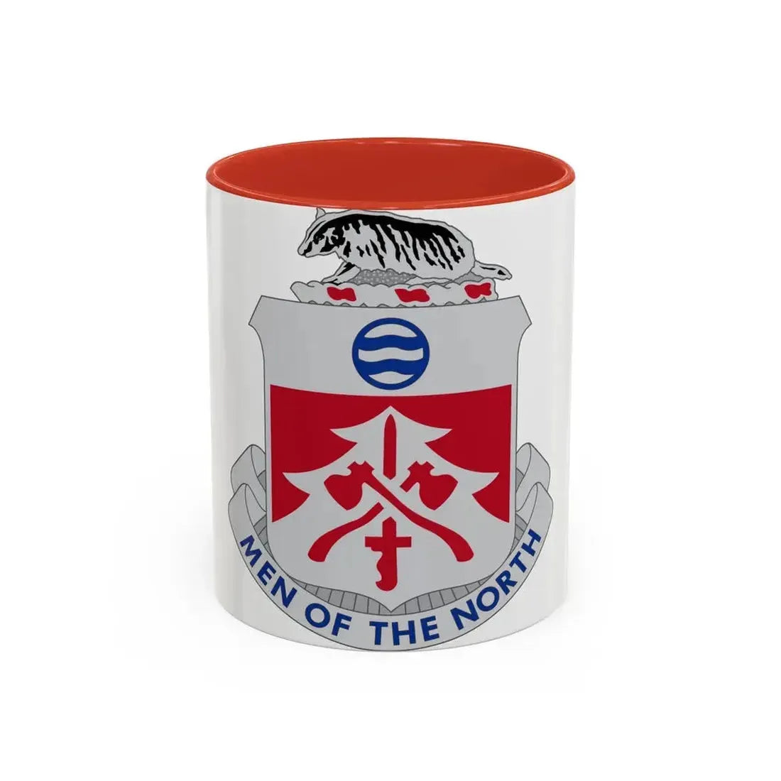 724 Engineer Battalion (U.S. Army) Accent Coffee Mug 11oz Red - Go Mug Yourself
