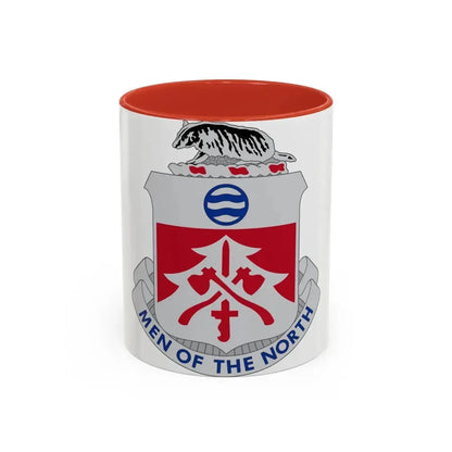 724 Engineer Battalion (U.S. Army) Accent Coffee Mug 11oz Red - Go Mug Yourself