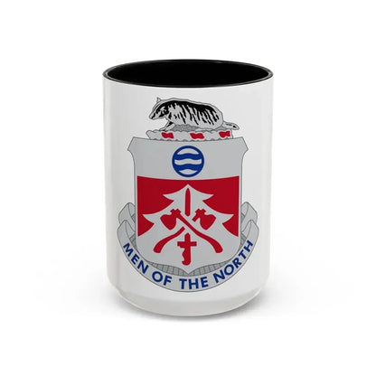 724 Engineer Battalion (U.S. Army) Accent Coffee Mug 15oz Black - Go Mug Yourself