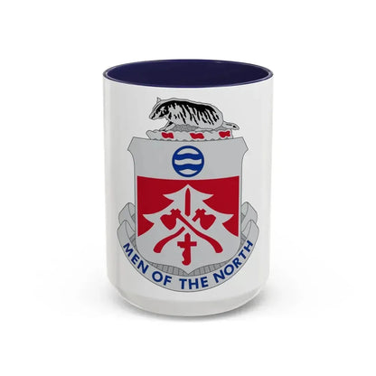 724 Engineer Battalion (U.S. Army) Accent Coffee Mug 15oz Navy - Go Mug Yourself