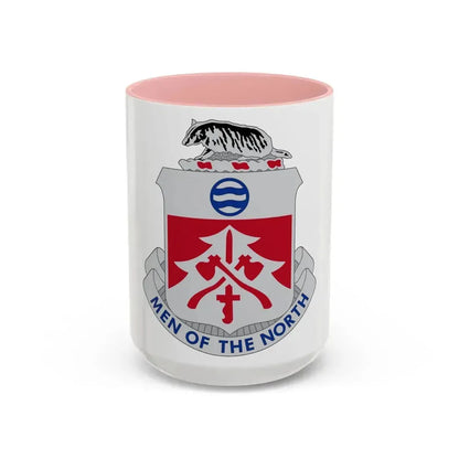 724 Engineer Battalion (U.S. Army) Accent Coffee Mug 15oz Pink - Go Mug Yourself