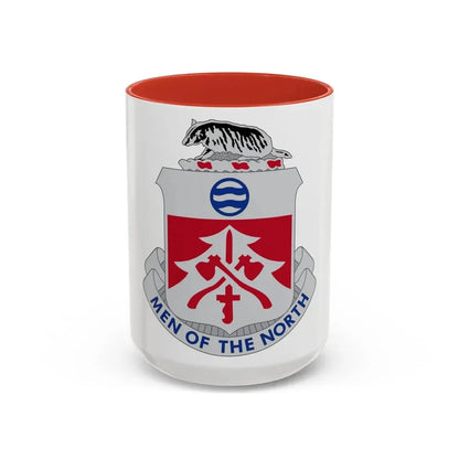 724 Engineer Battalion (U.S. Army) Accent Coffee Mug 15oz Red - Go Mug Yourself