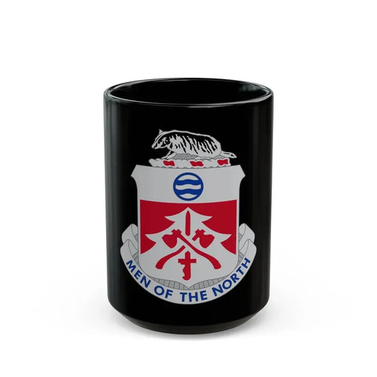 724 Engineer Battalion (U.S. Army) Black Coffee Mug 15oz - Go Mug Yourself