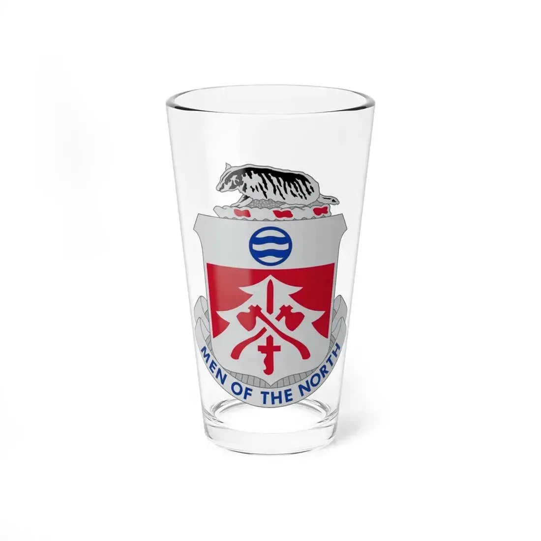 724 Engineer Battalion (U.S. Army) Pint Glass 16oz 16oz - Go Mug Yourself
