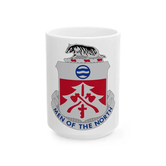 724 Engineer Battalion (U.S. Army) White Coffee Mug 15oz - Go Mug Yourself