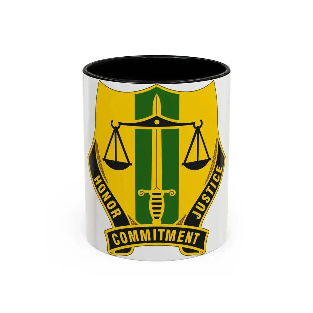 724 Military Police Battalion (U.S. Army) Accent Coffee Mug 11oz Black - Go Mug Yourself