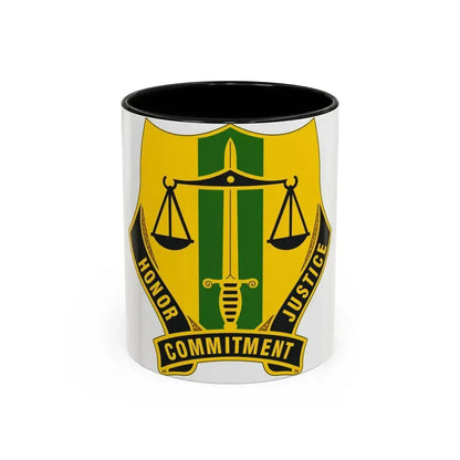 724 Military Police Battalion (U.S. Army) Accent Coffee Mug 11oz Black - Go Mug Yourself