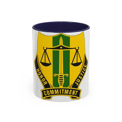 724 Military Police Battalion (U.S. Army) Accent Coffee Mug 11oz Navy - Go Mug Yourself