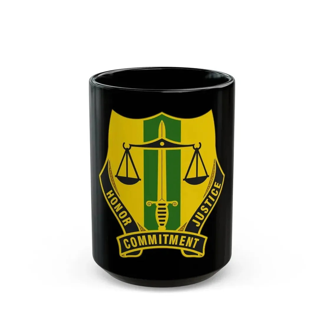 724 Military Police Battalion (U.S. Army) Black Coffee Mug 15oz - Go Mug Yourself