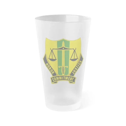724 Military Police Battalion (U.S. Army) Frosted Pint Glass 16oz Default Title - Go Mug Yourself