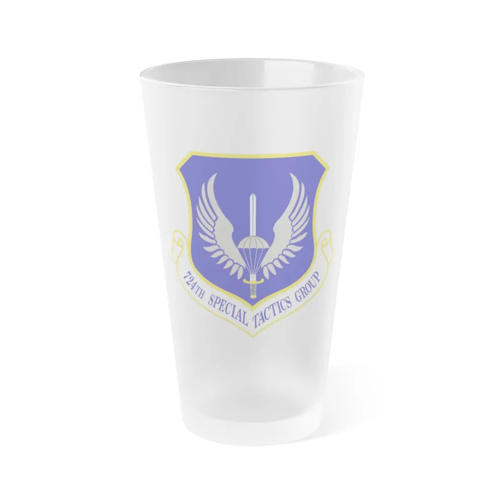 724 Special Tactics Group AFSOC (U.S. Air Force) Frosted Pint Glass 16oz-16oz-Frosted-Go Mug Yourself