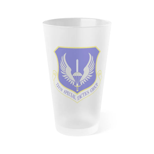 724 Special Tactics Group AFSOC (U.S. Air Force) Frosted Pint Glass 16oz-16oz-Frosted-Go Mug Yourself