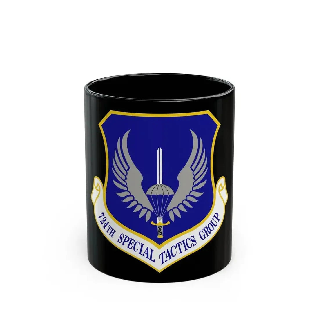 724 Special Tactics Group AFSOC (U.S. Air Force) Black Coffee Mug 11oz - Go Mug Yourself