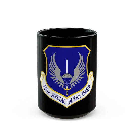 724 Special Tactics Group AFSOC (U.S. Air Force) Black Coffee Mug 15oz - Go Mug Yourself