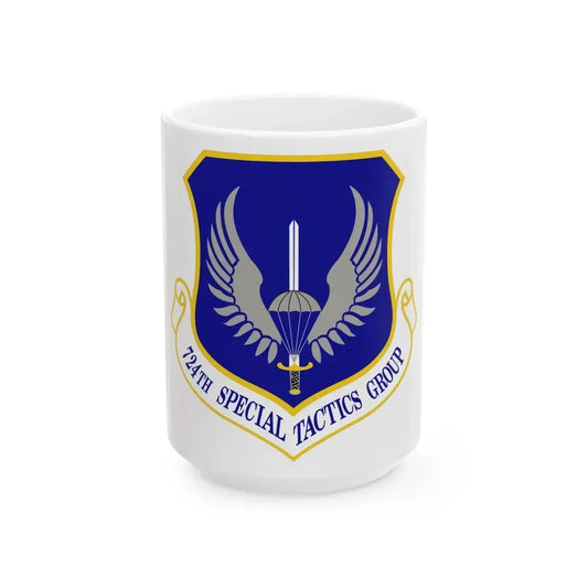 724 Special Tactics Group AFSOC (U.S. Air Force) White Coffee Mug 15oz - Go Mug Yourself
