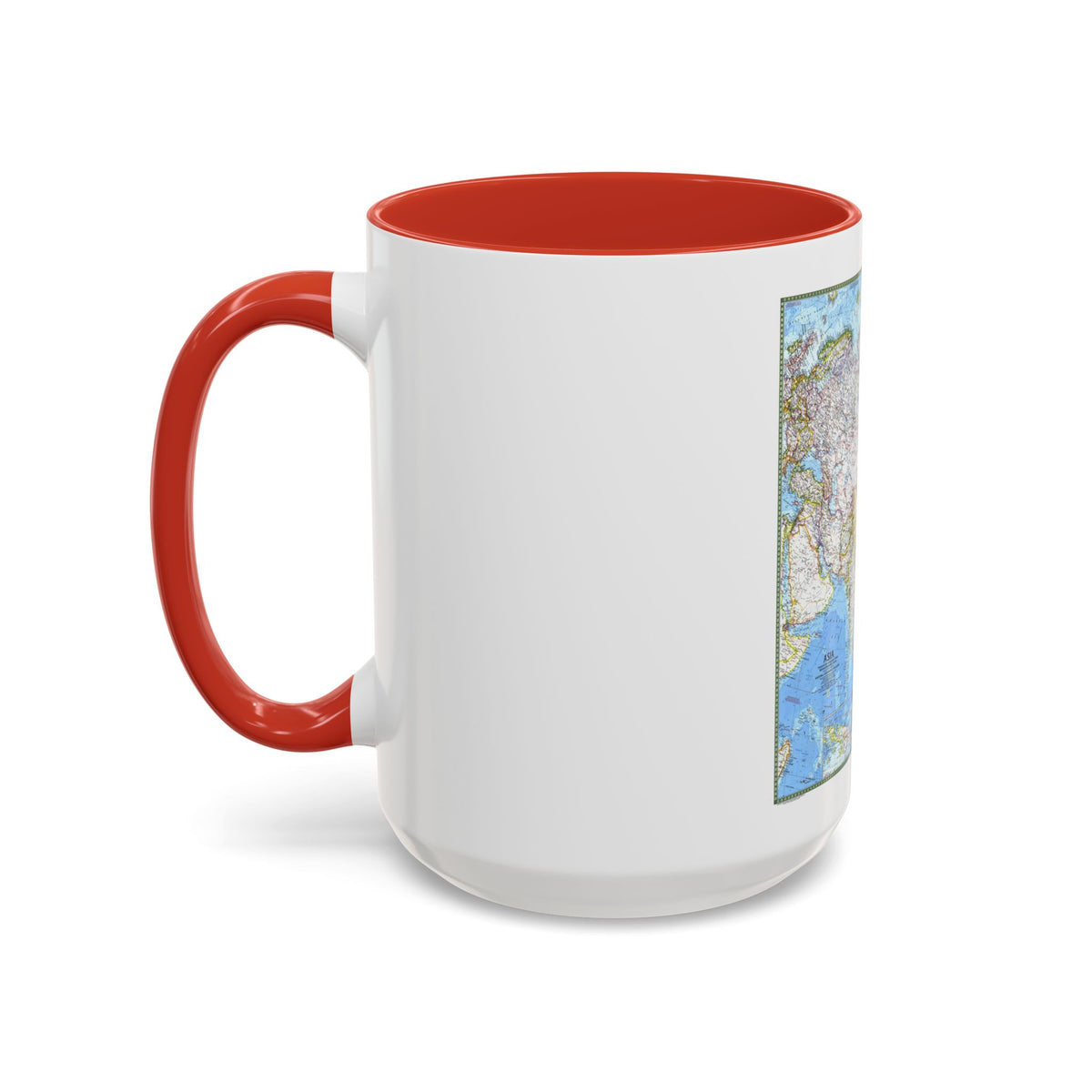 Asia (1971) (Map) Accent Coffee Mug