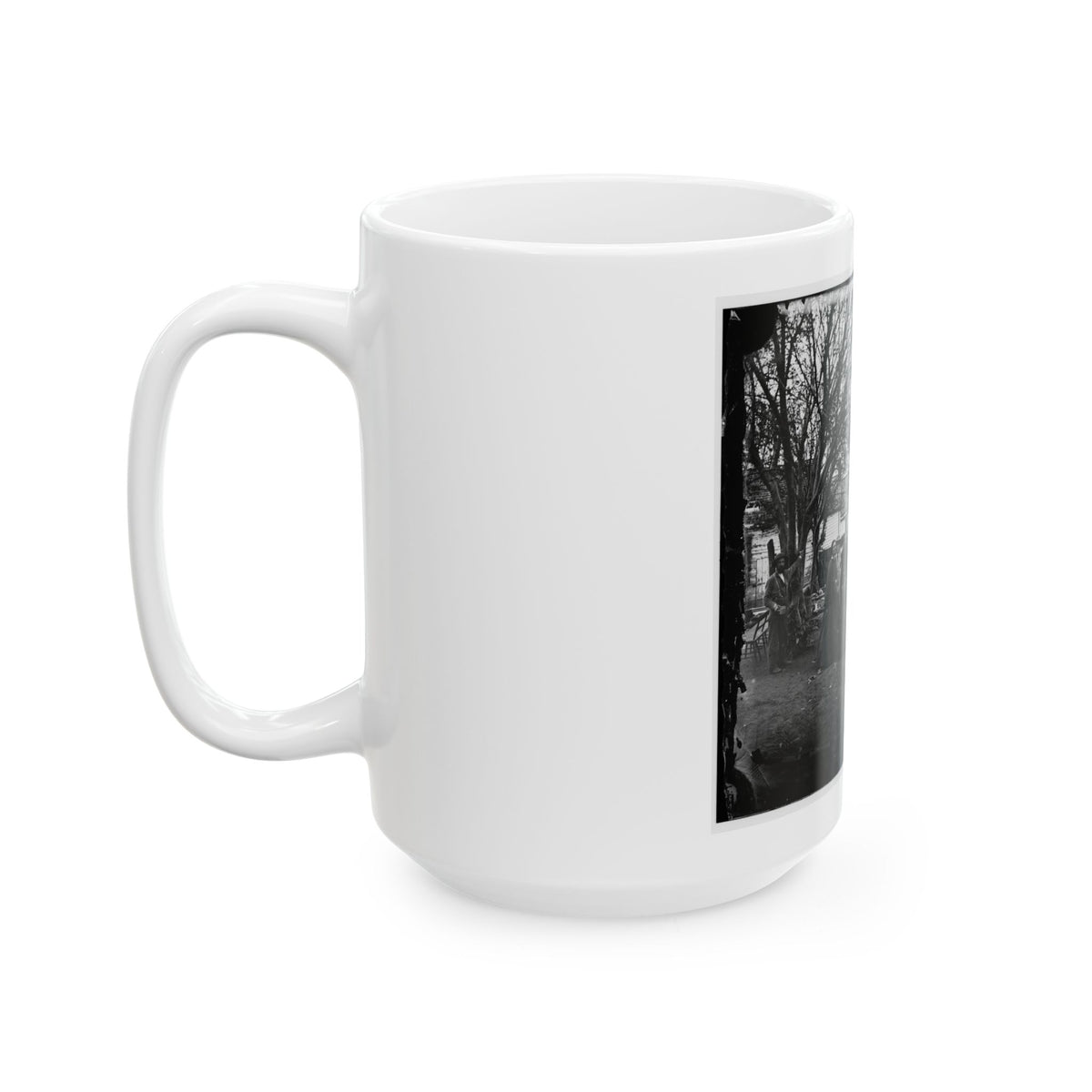 Fredericksburg, Va. Nurses And Officers Of The U.S. Sanitary Commission (U.S. Civil War) White Coffee Mug