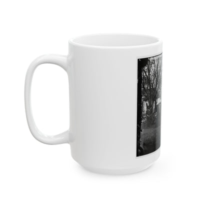 Fredericksburg, Va. Nurses And Officers Of The U.S. Sanitary Commission (U.S. Civil War) White Coffee Mug