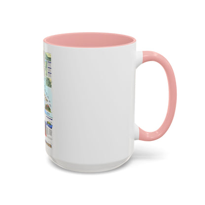 USA - Rediscovering Hawaii (1995) (Map) Accent Coffee Mug