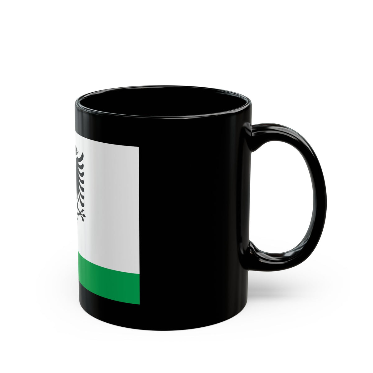 Albanian Coast Guard Ensign - Black Coffee Mug