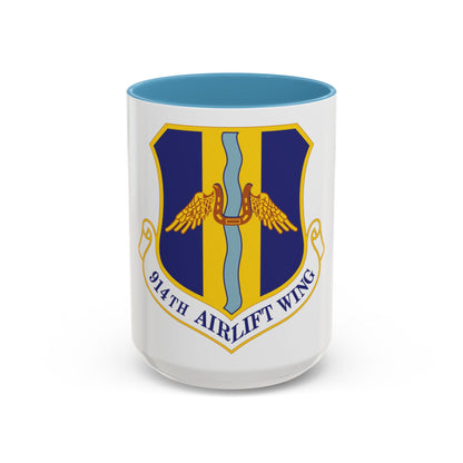 914th Airlift Wing (U.S. Air Force) Accent Coffee Mug