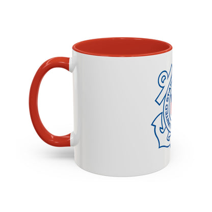 USCG Official Emblem (U.S. Coast Guard) Accent Coffee Mug
