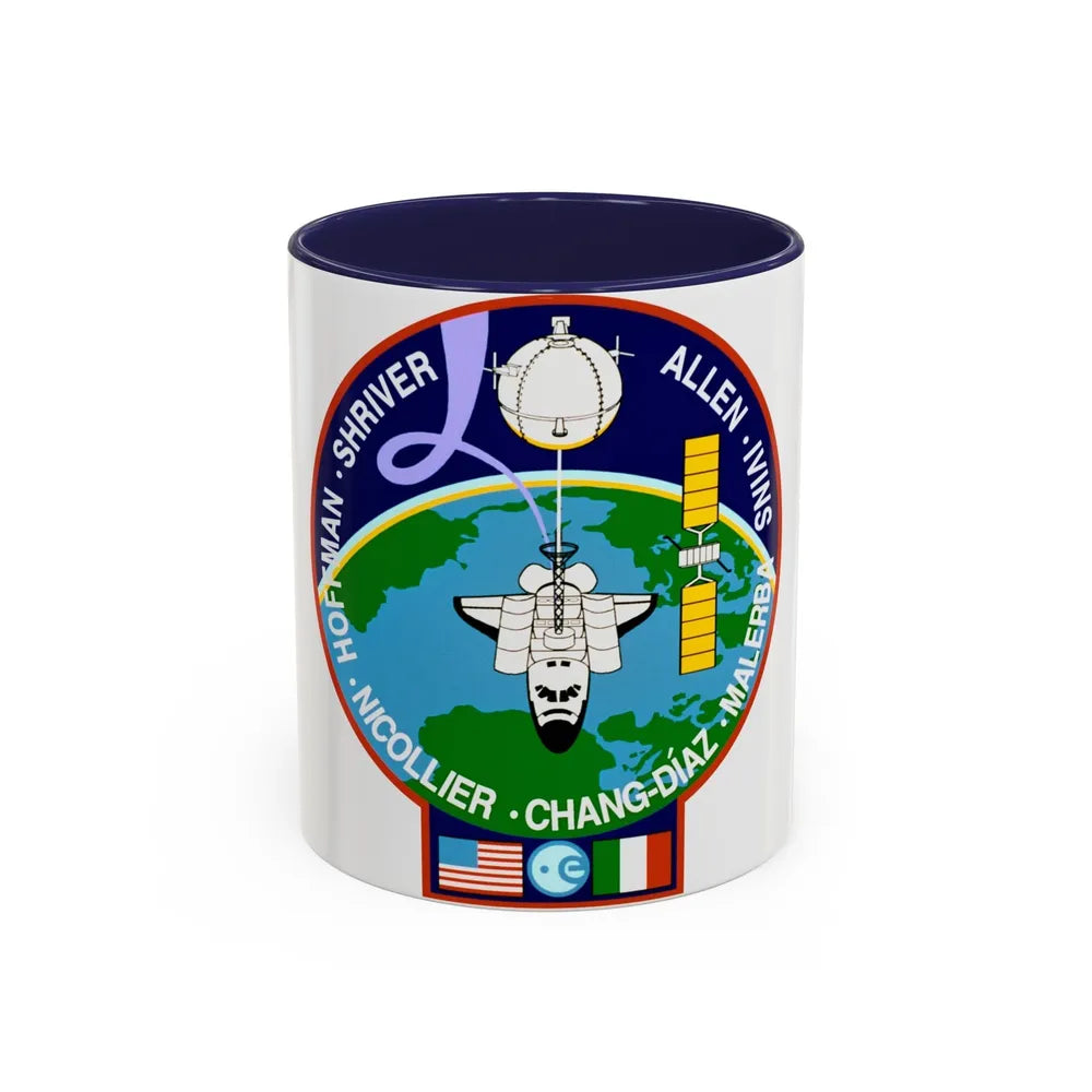 STS 46 (NASA) Accent Coffee Mug-11oz-Navy-Go Mug Yourself