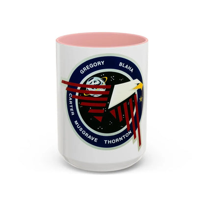 STS 33 (NASA) Accent Coffee Mug-15oz-Pink-Go Mug Yourself