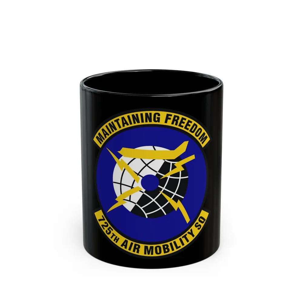 725 Air Mobility Squadron AMC (U.S. Air Force) Black Coffee Mug-11oz-Go Mug Yourself